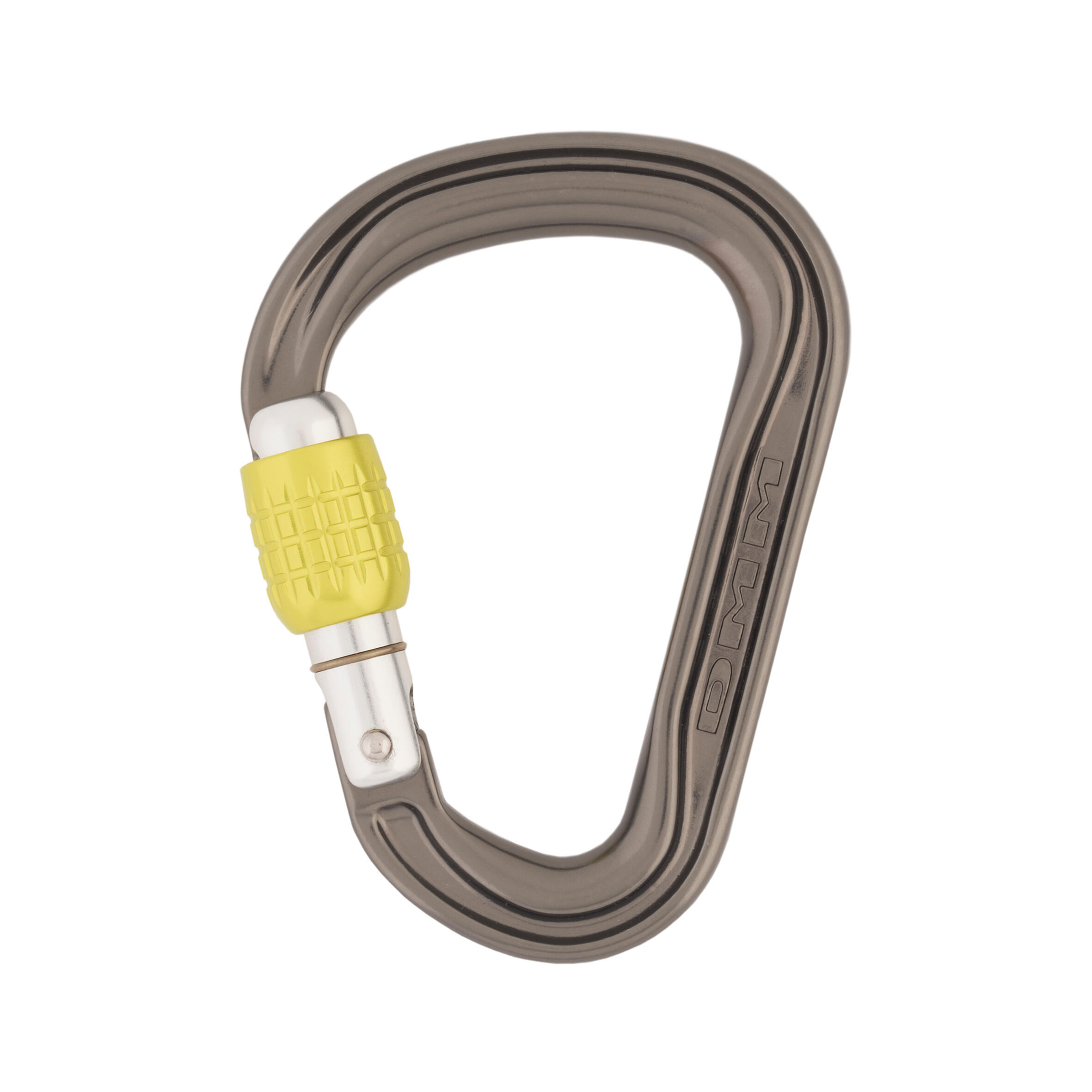 DMM Phantom HMS Screwgate Carabiner - Titanium/Lime