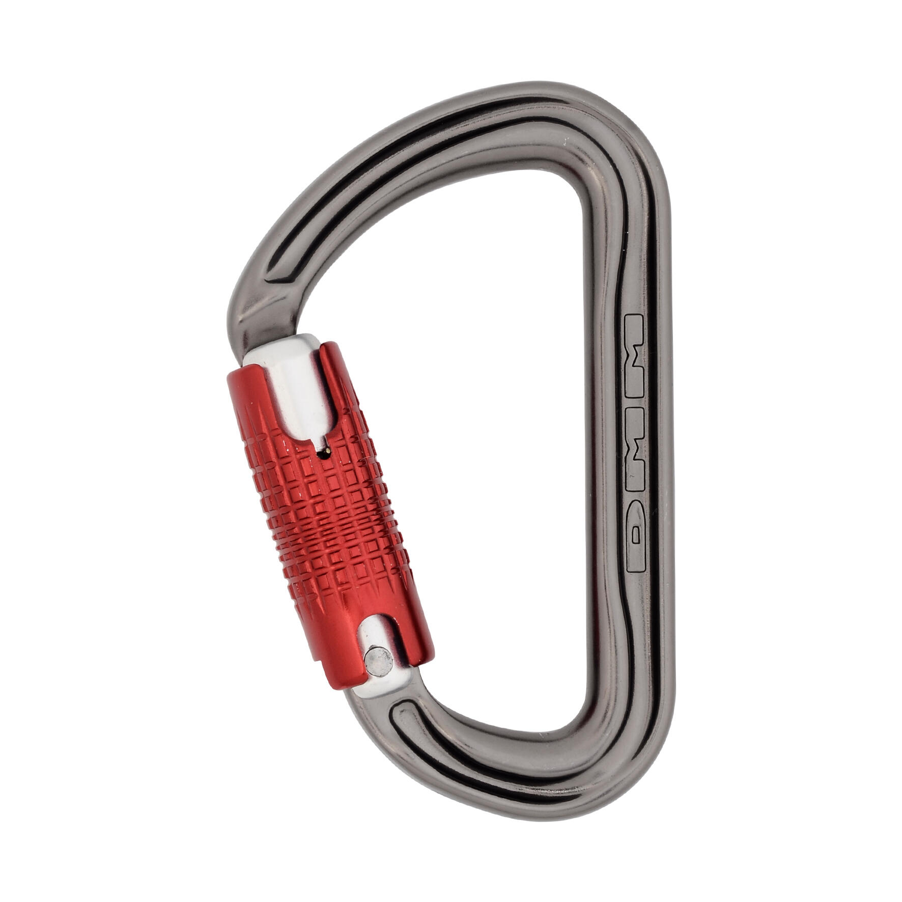 DMM Shadow Kwiklock Carabiner - Titanium/Red