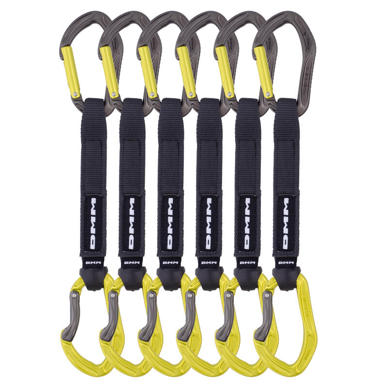 Zestaw Ekspresów DMM Alpha Sport 6-pak 18 cm Limonkowy