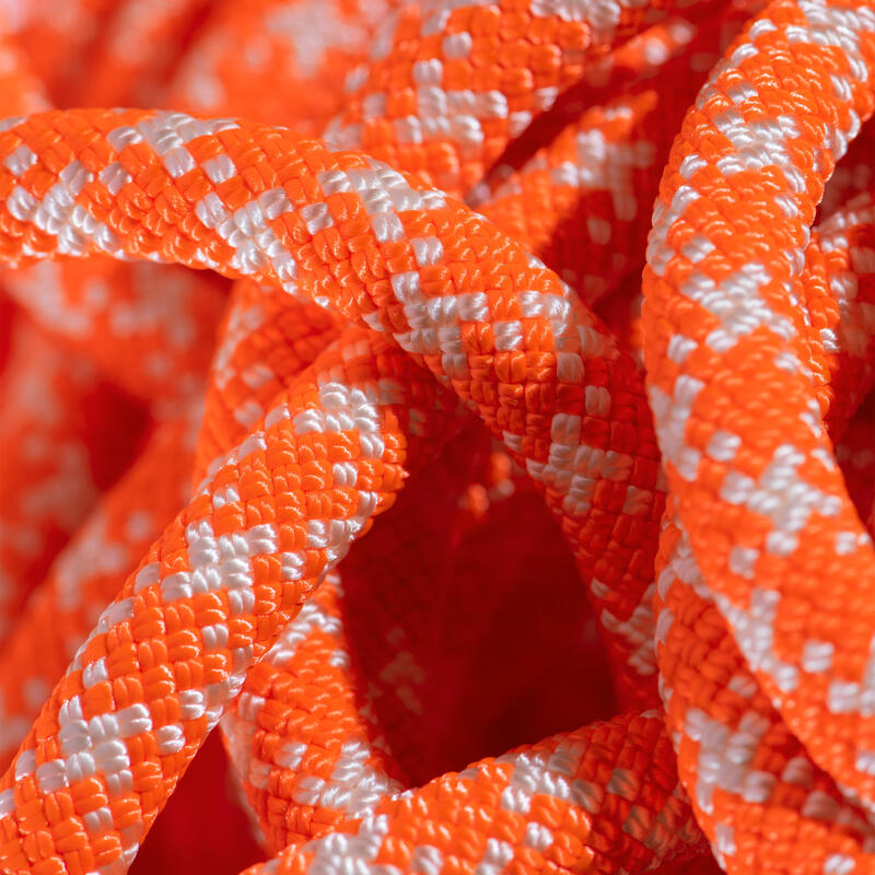 Einfachseil 9.5 Crag Classic Rope vibrant orange-white