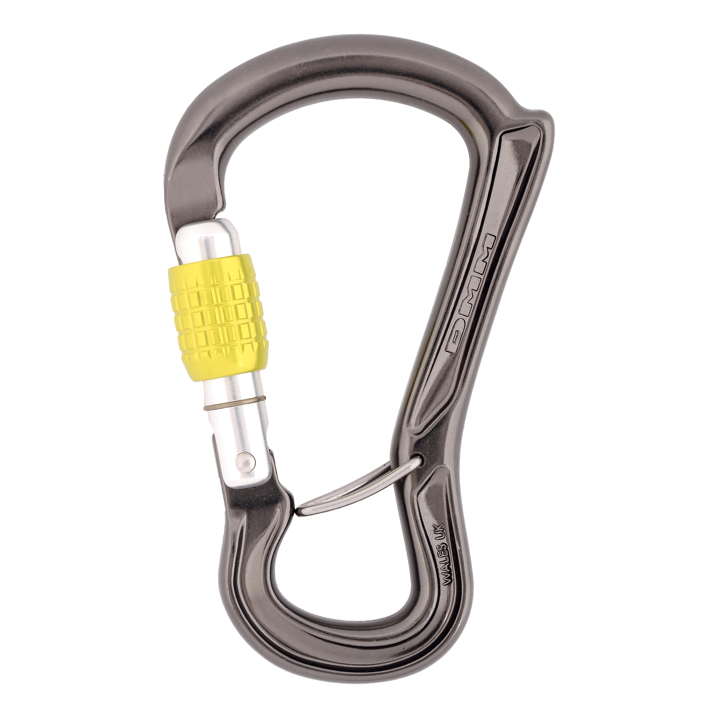 DMM Ceros Screwgate Carabiner - Titanium/Lime