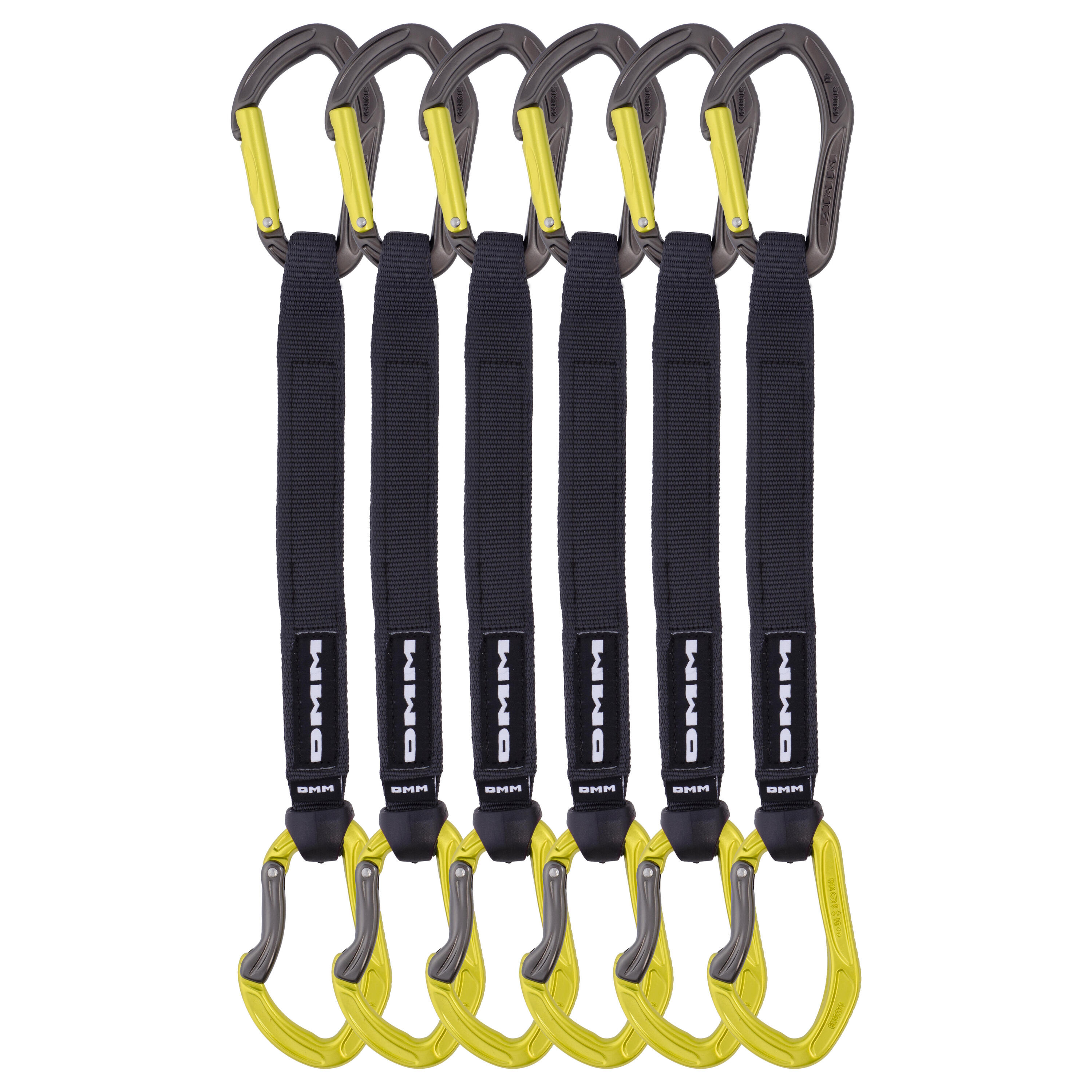 DMM Alpha Sport Quickdraw 25cm - Lime - 6 Pack