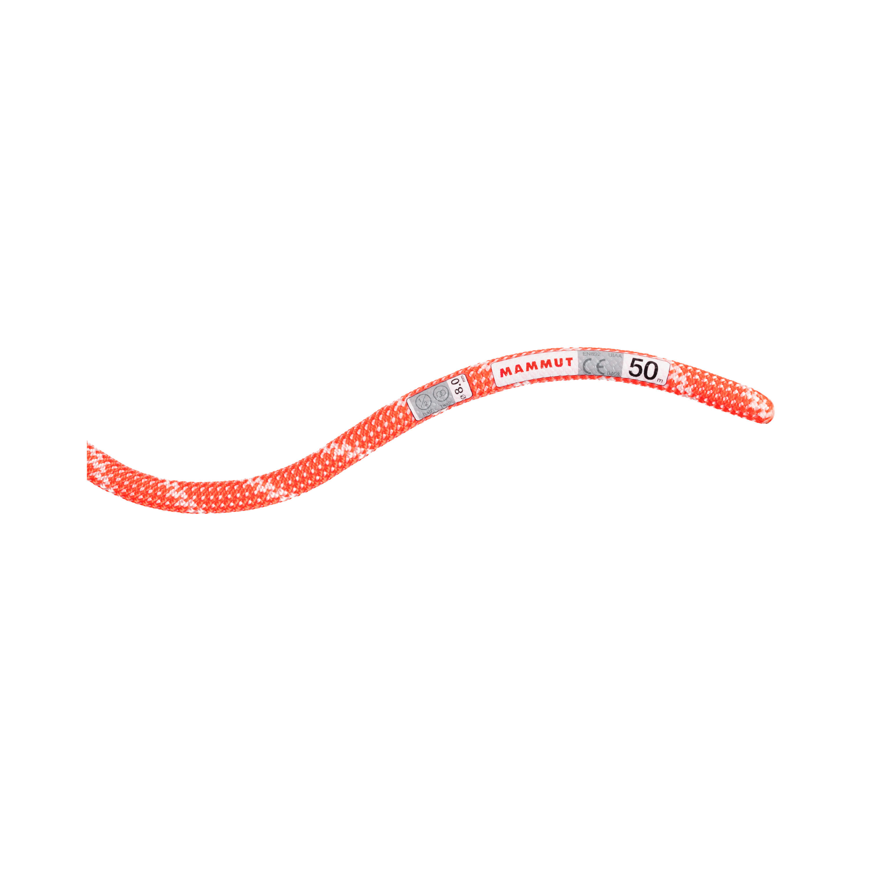 Cuerda Clásica Alpina 8.0 mm x 50m - Naranja 2/4