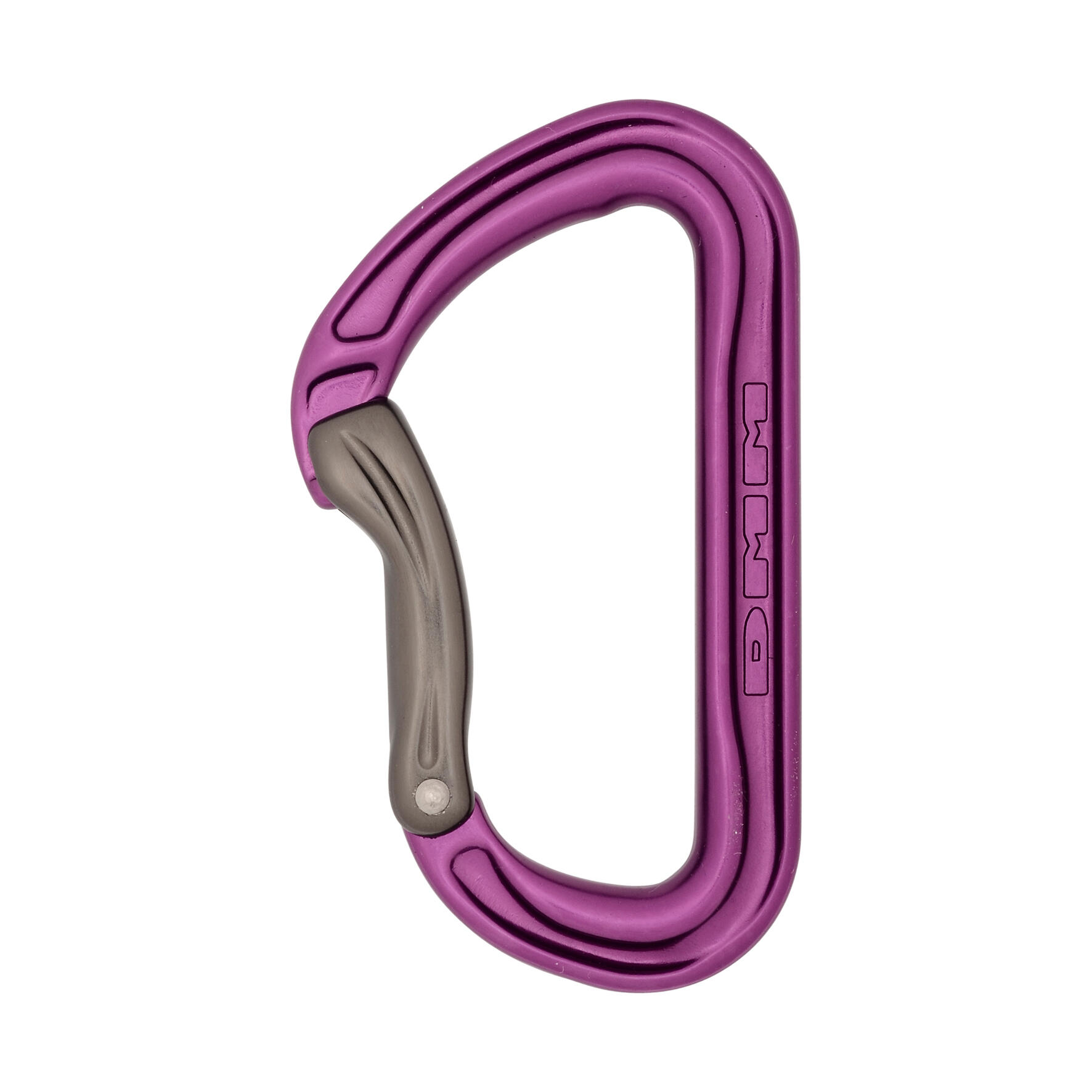 Shadow Bent Gate Carabiner - Purple 1/4