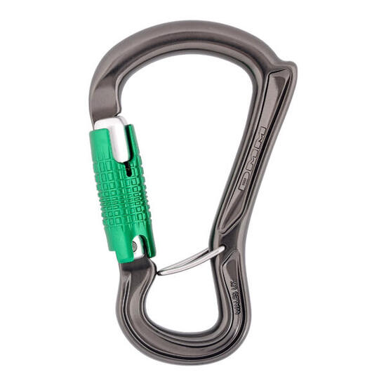 HMS Karabiner Ceros Locksafe titanium-green
