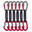 Alpha Sport Quickdraw 12cm - Red - 6 Pack