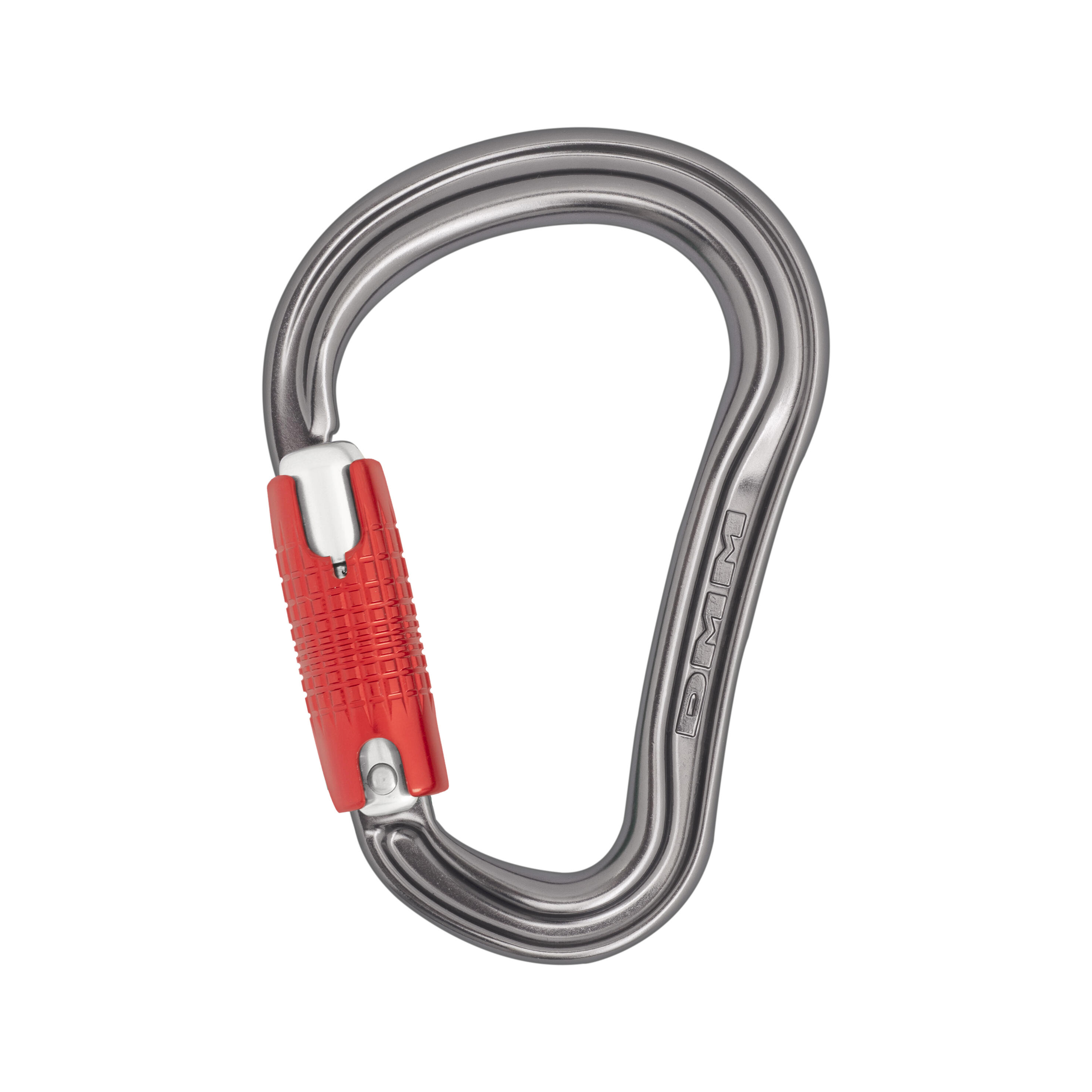 Shadow HMS Kwiklock Carabiner - Titanium/Red 1/2