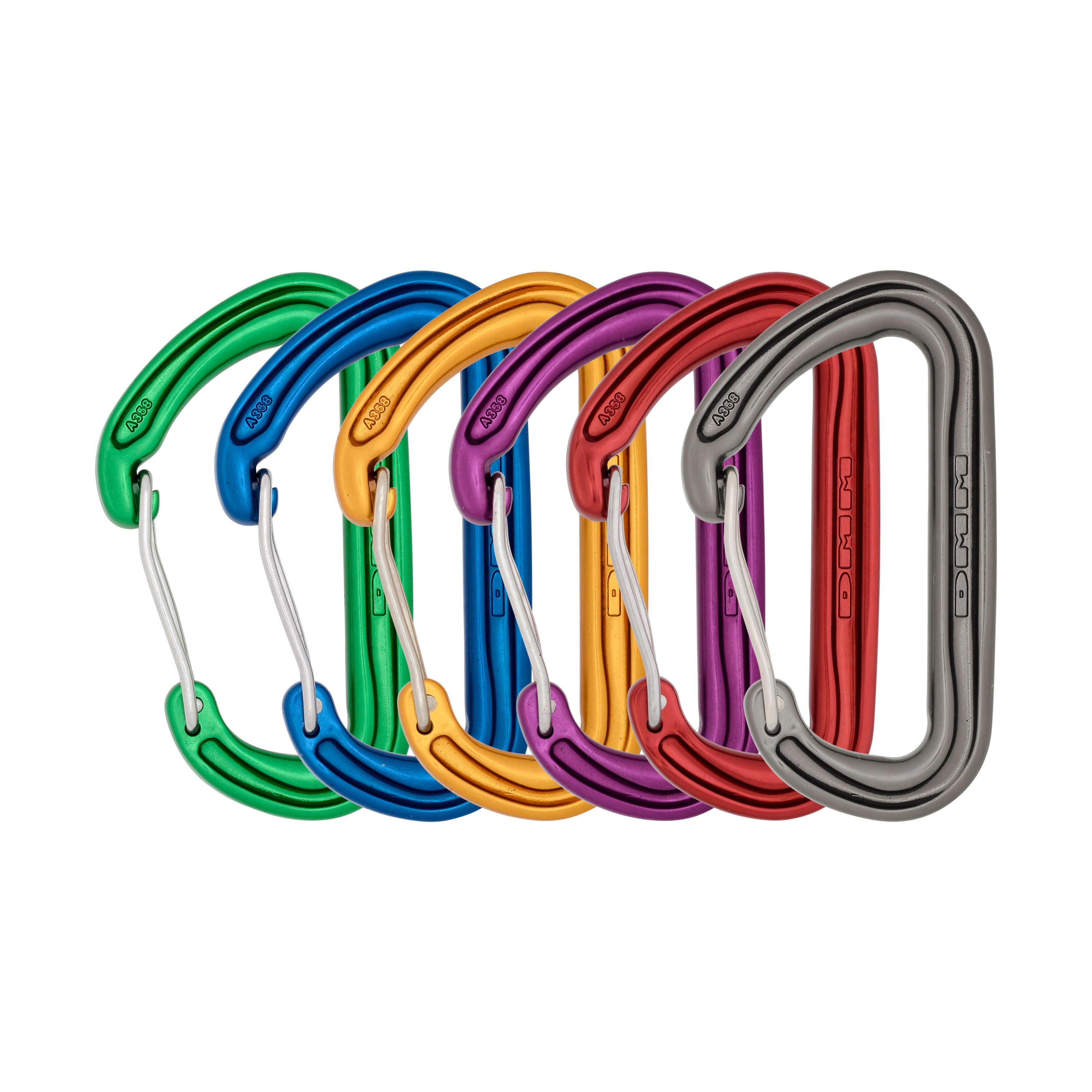 Spectre Wiregate Carabiner - 6 Pack - Assorted 1/7