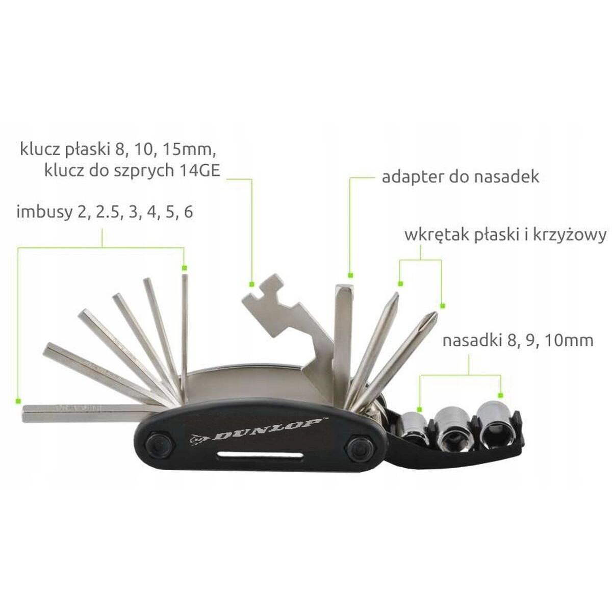 Multifunktionales Fahrradwerkzeug Dunlop Multitool 5/7