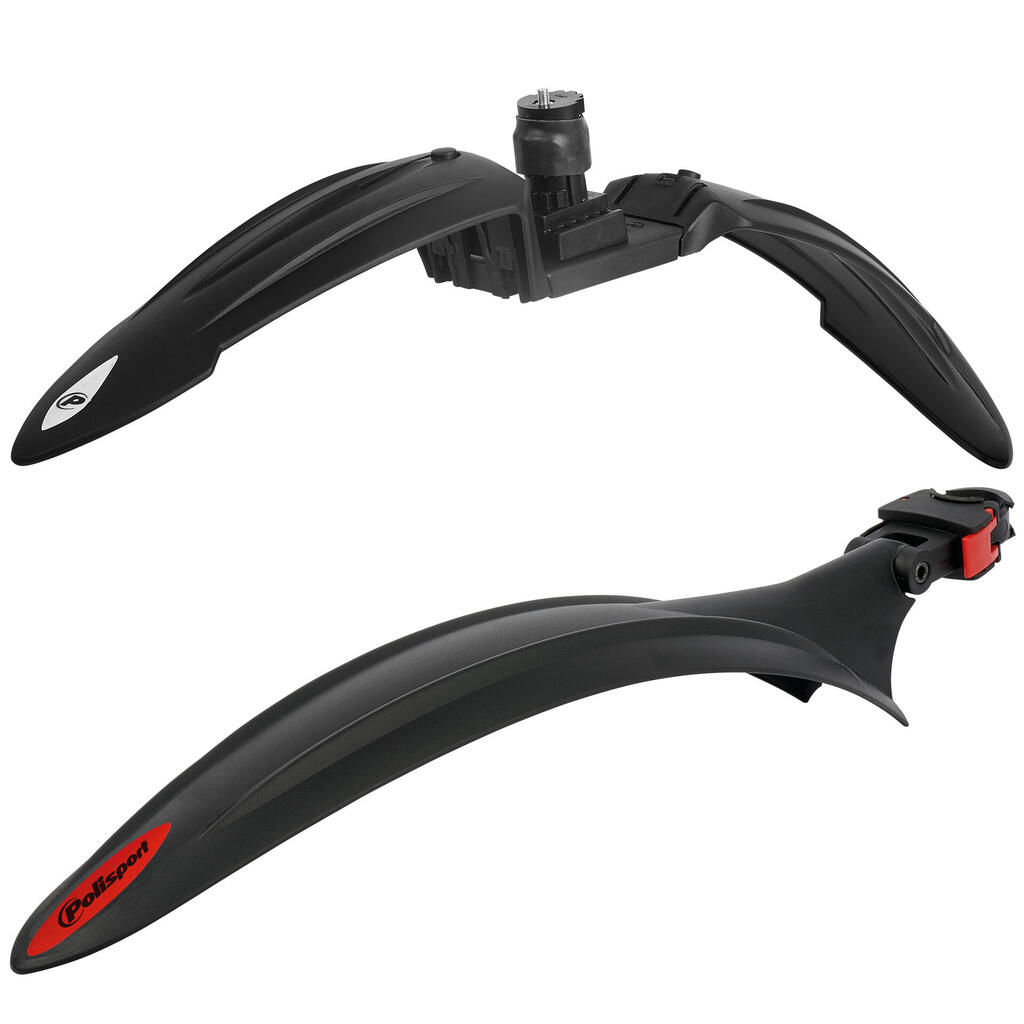 Polisport Cross Country Evo MTB Mudguard Set in Black