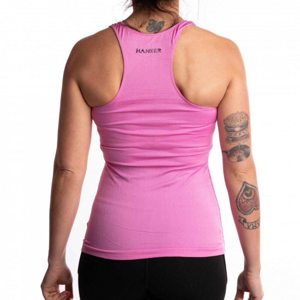 Camiseta Tirantes Jadam Mujer running Mujer Rosa Hanker Sport 2/2