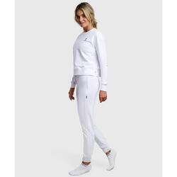 Joggers de Tennis/Padel Organique Femme Marine Blanche