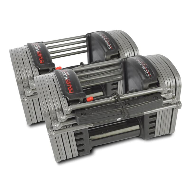 PowerBlock Sport EXP 5-50 Verstelbare Dumbbell Set + Bench - PBPACK3