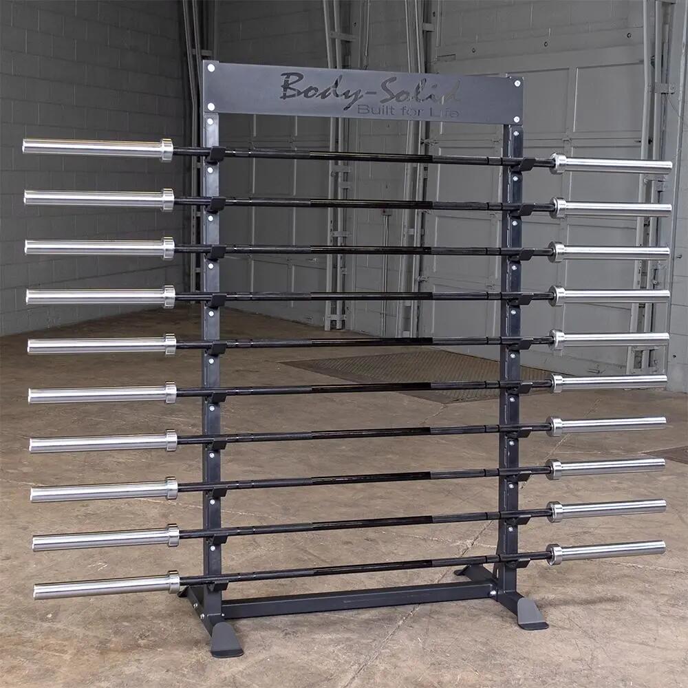 Opbergrek voor 10 barbells / halterstangen opslag - SBS100 2/4