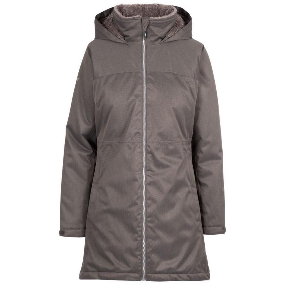 TRESPASS Casaco impermeável Wintry TP75 para senhora/senhora Cinzento Escuro Mesclado