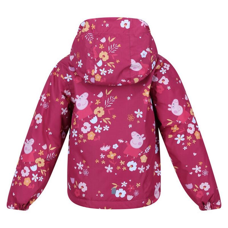 Chaqueta Impermeable Muddy Puddle de Peppa Pig Otoñal para Niños/Niñas Rosa Baya