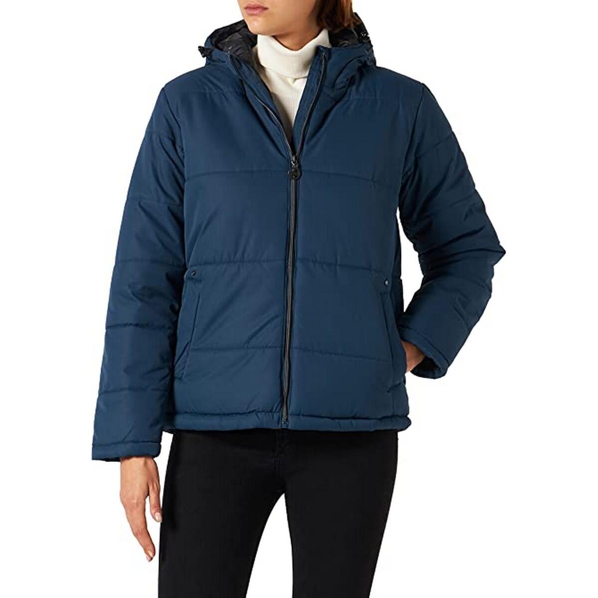 LUXURIATE Women's Quilted Jacket (Dark Denim)