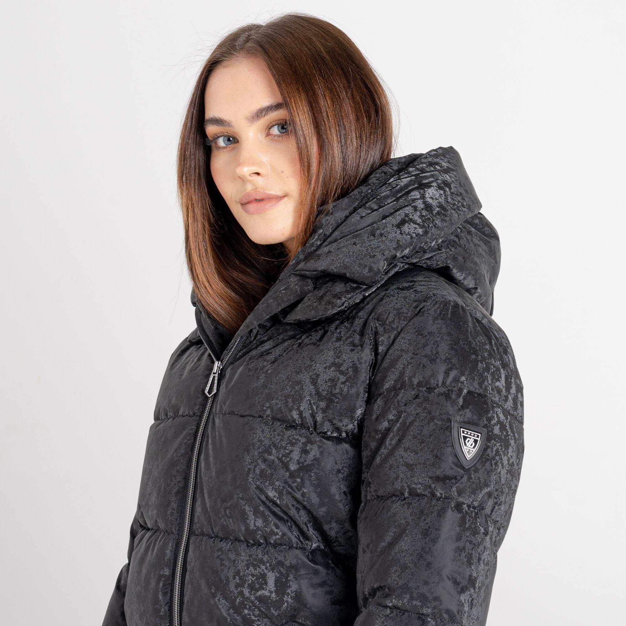 Womens/Ladies Influence Swarovski Padded Jacket (Black) 3/5