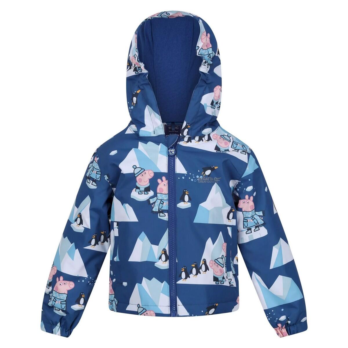 Childrens/Kids Muddy Puddle Peppa Pig Winter Scene Padded Waterproof Jacket 1/5