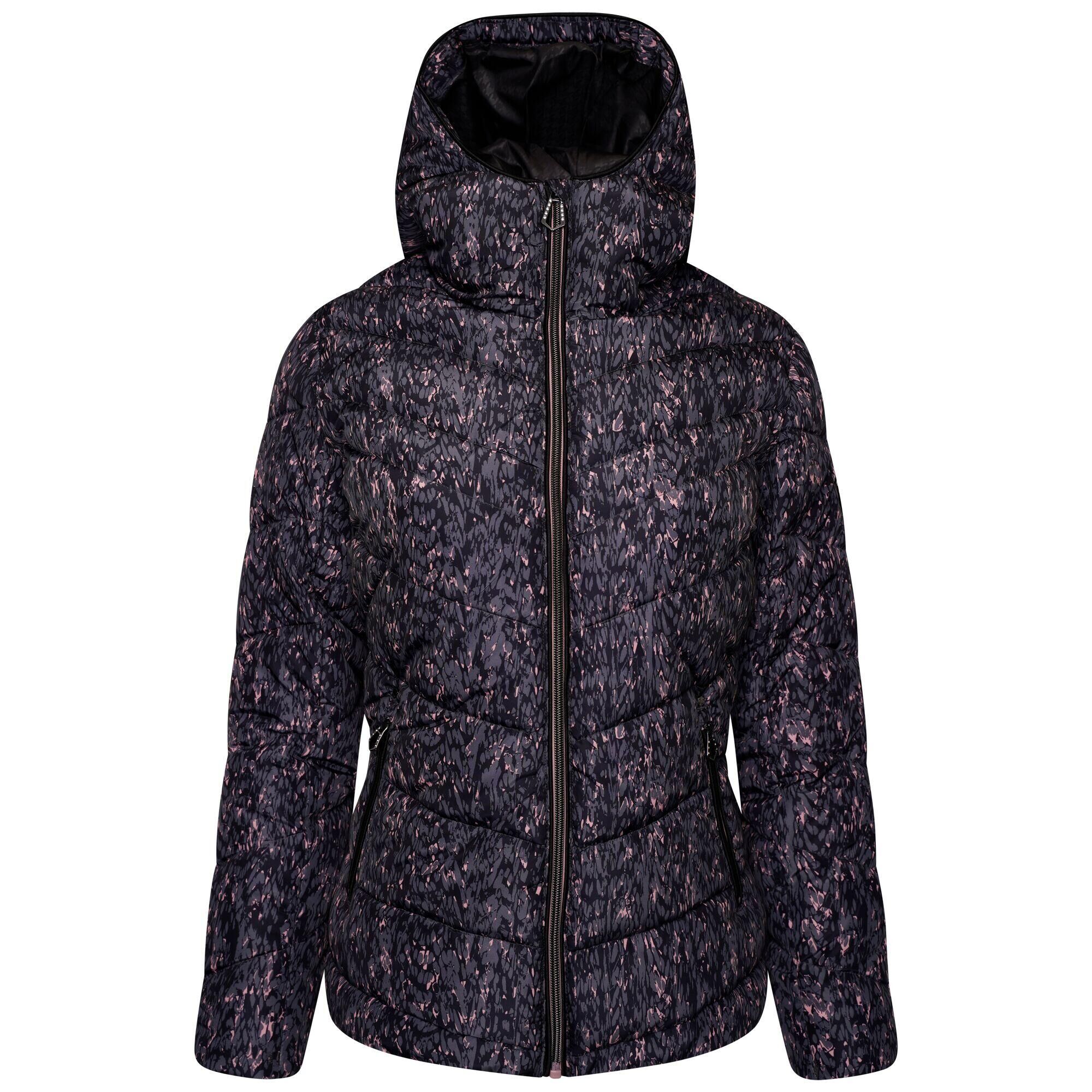 DARE 2B Womens/Ladies Reputable Embellished Padded Jacket (Powder Pink Wave)