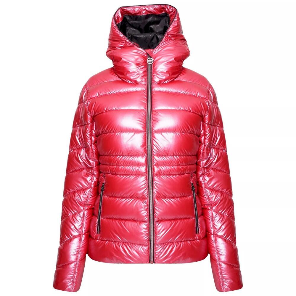 Womens/Ladies Reputable II Metallic Puffer Jacket (Earth Rose) 1/4