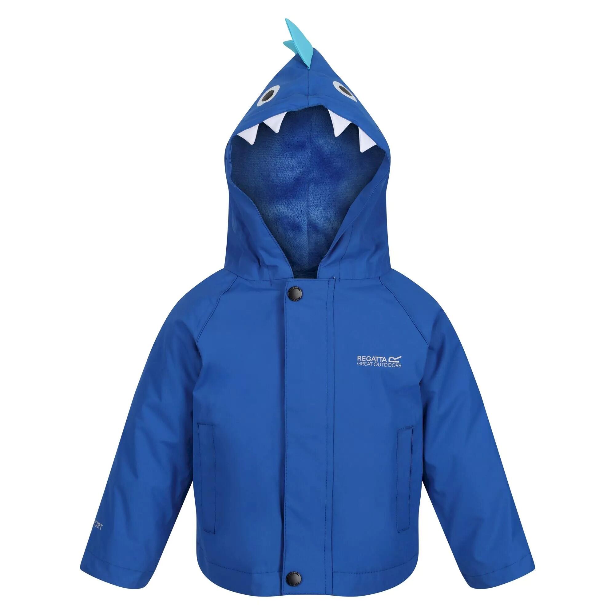 REGATTA Childrens/Kids Shark Waterproof Jacket (Nautical Blue)