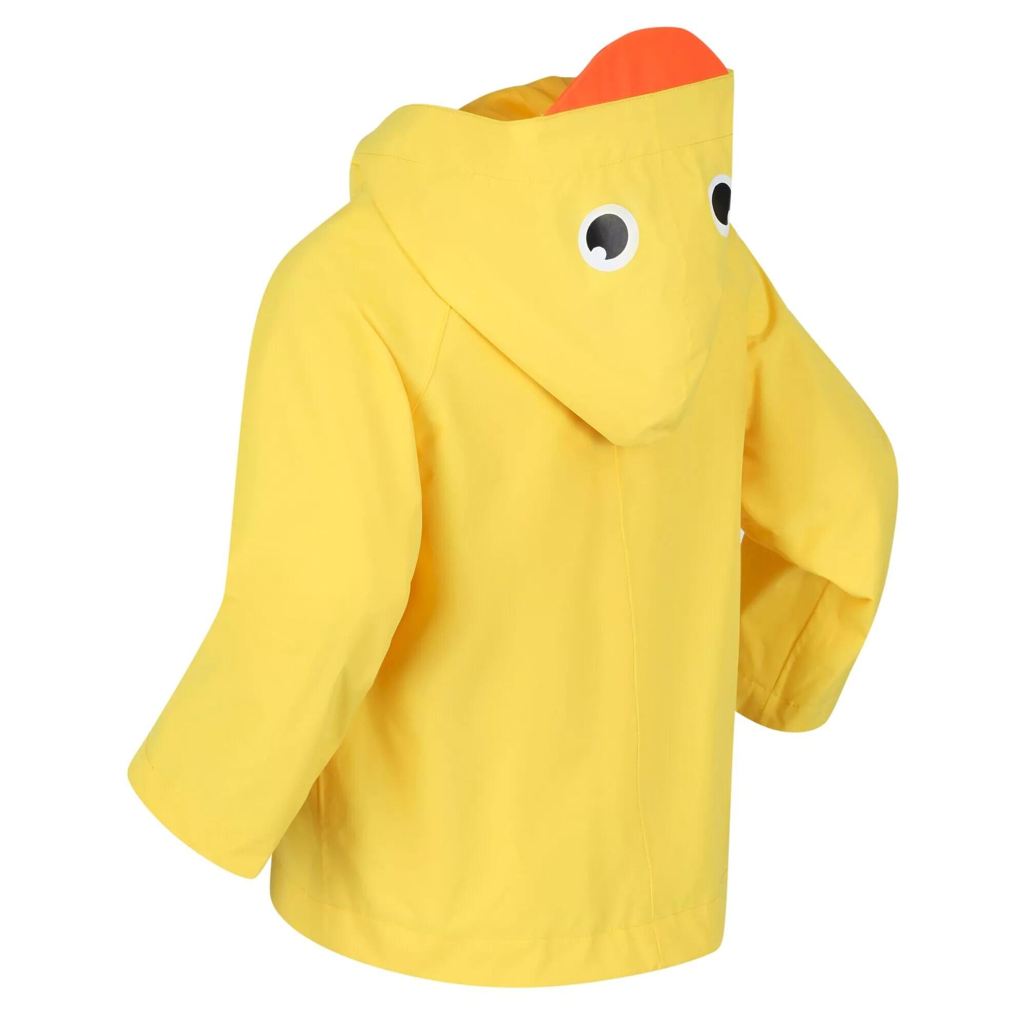 Childrens/Kids Duck Waterproof Jacket (Bright Yellow) 2/4