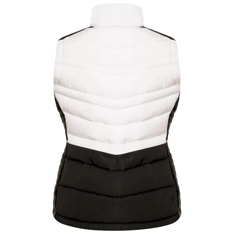 Dames Burnish II Gewatteerd Gilet (Wit/zwart)