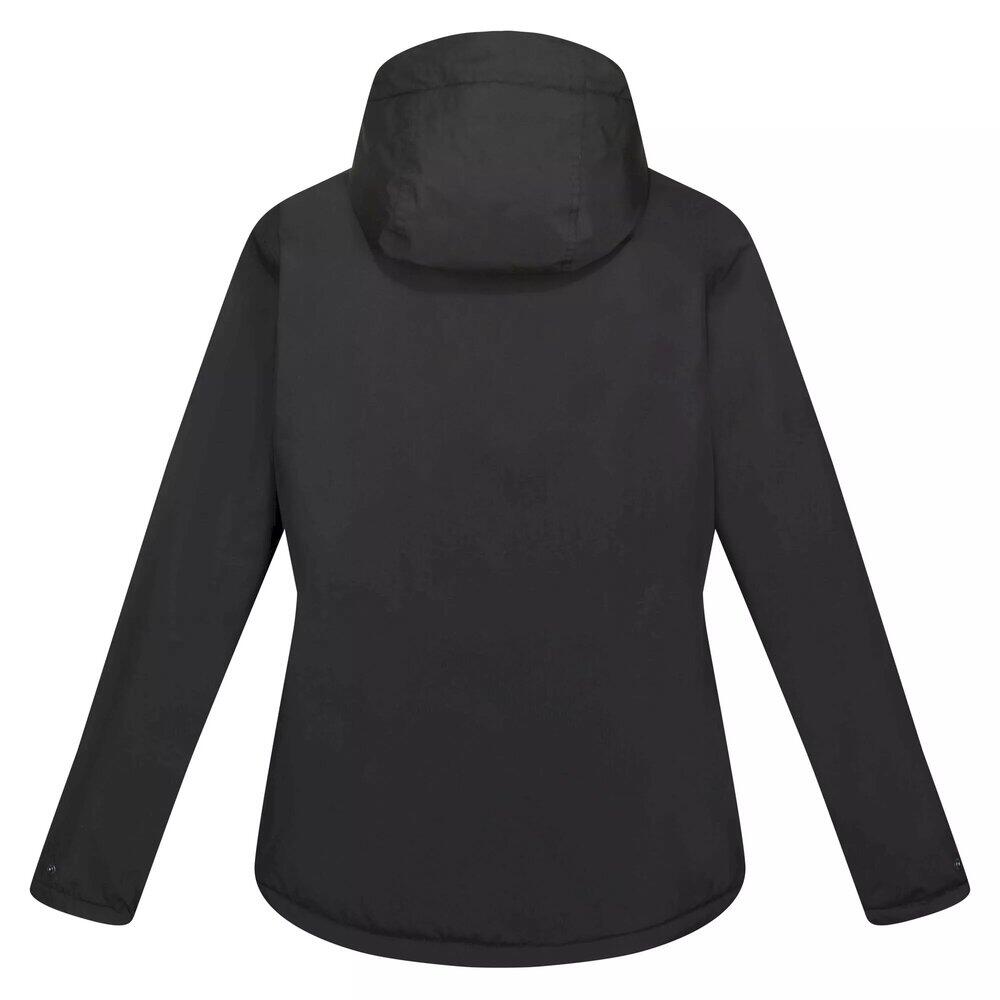 Womens/Ladies Bria Faux Fur Lined Waterproof Jacket (Black) 2/5