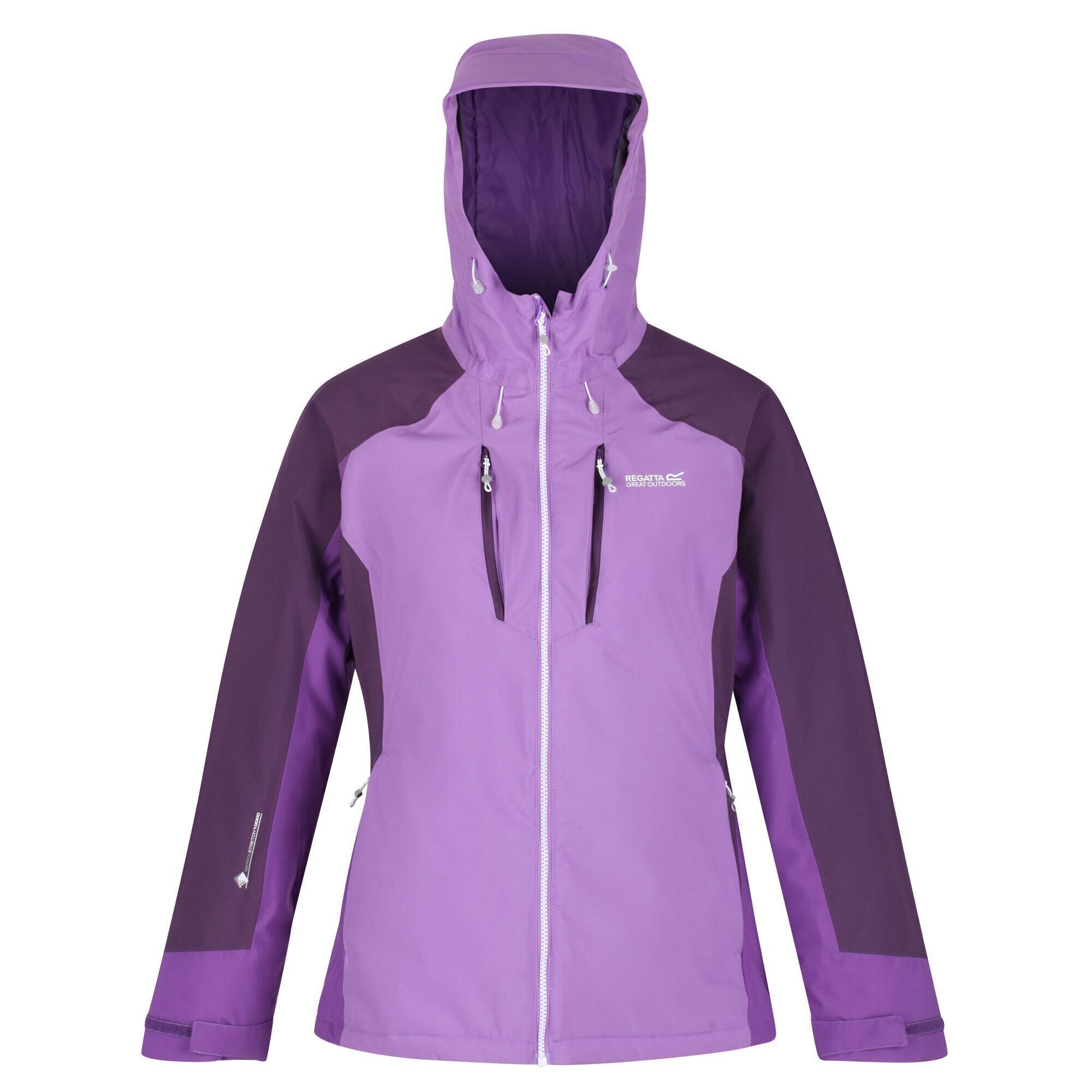 Women's HIGHTON STRETCH quilted jacket (Light purple / Violet sapphire / Violet)