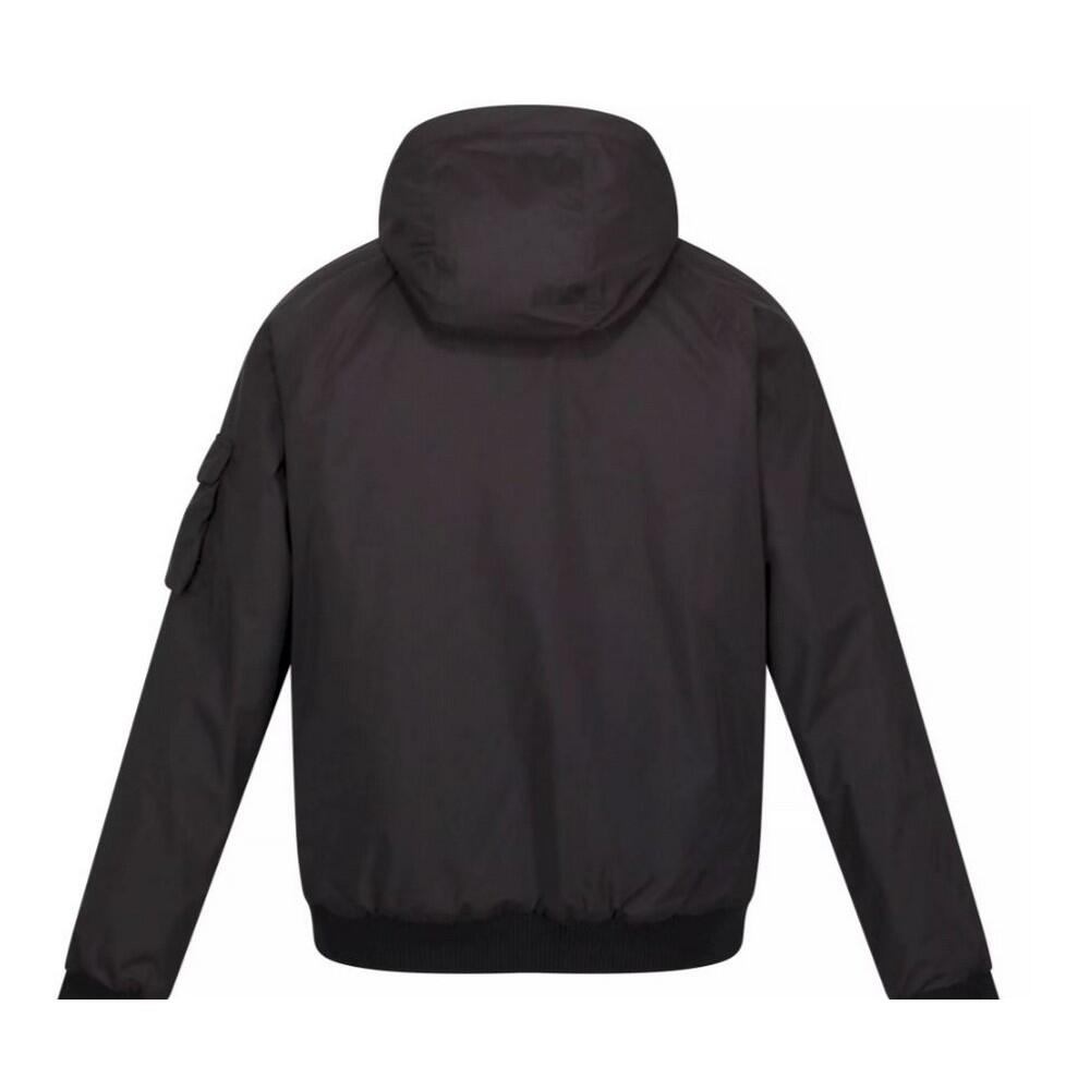 Mens Faizan Hooded Waterproof Jacket (Black) 2/4