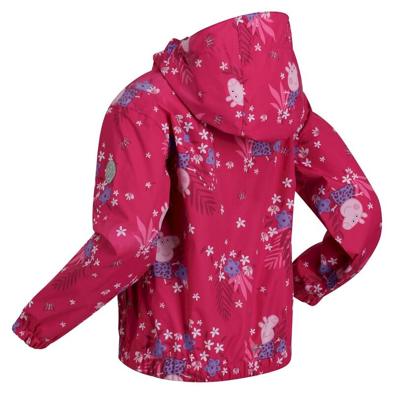 Gyerekek/gyerekek Peppa Pig Flowers vízálló kabát