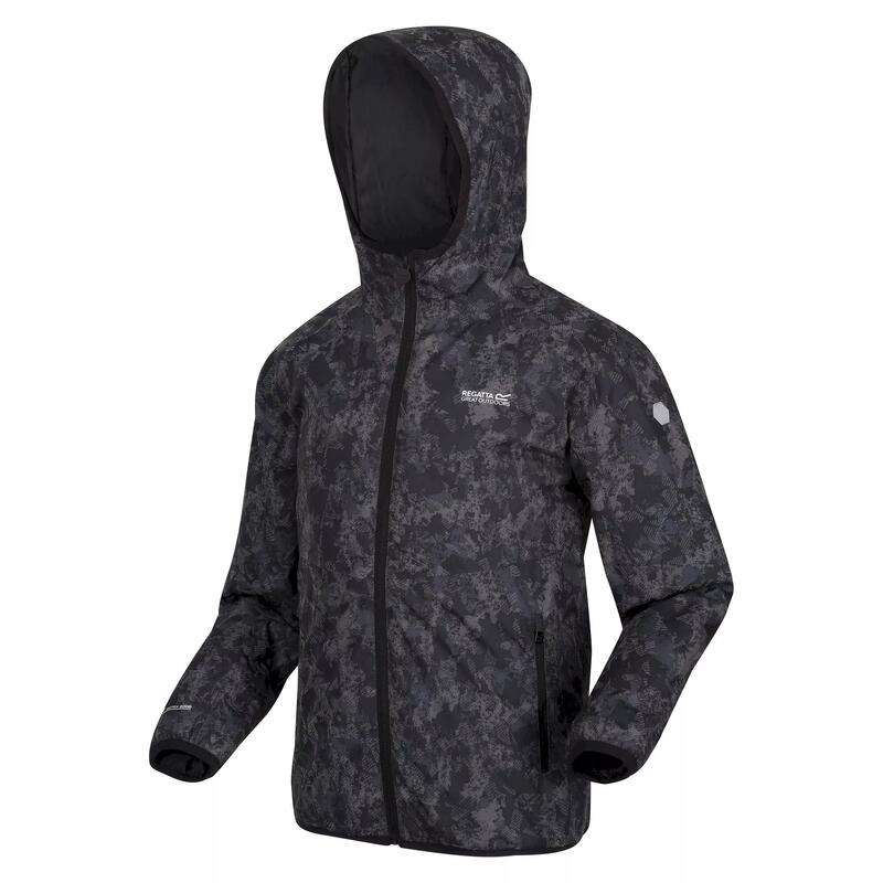 Chaqueta Impermeable Volcanics VI Camuflaje para Niños/Niñas Gris Oscuro