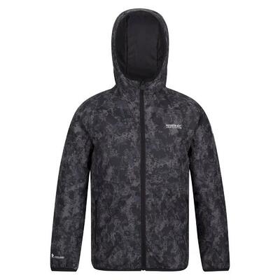 Giacca Impermeabile Camo Bambini Regatta Volcanics VI Grigio Scuro
