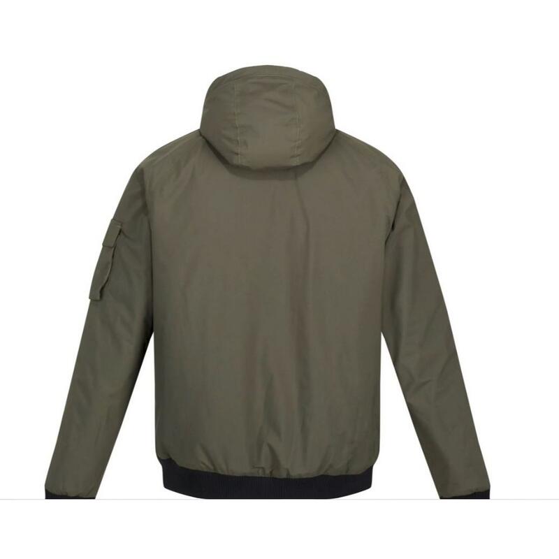 Chaqueta Impermeable Faizan para Hombre Caqui Oscuro