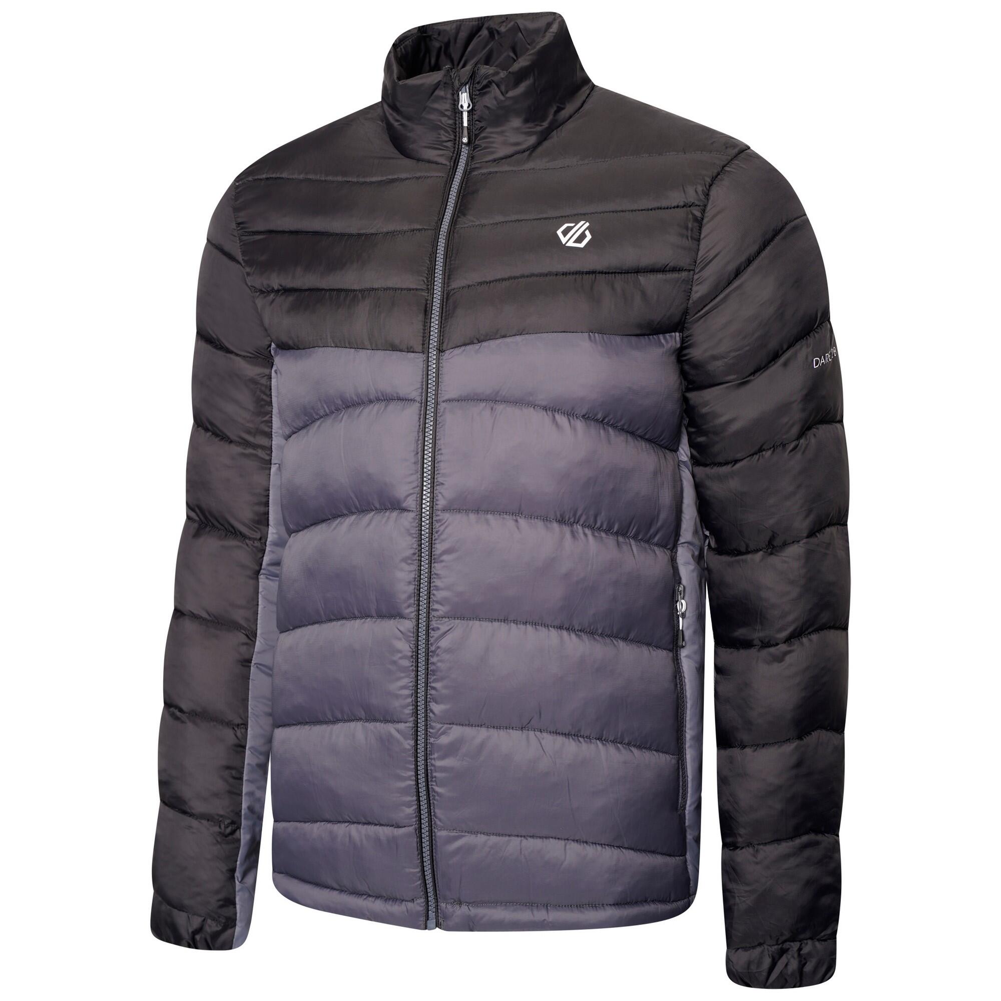 Mens Precipice Insulated Padded Jacket (Black/Ebony Grey) 3/5