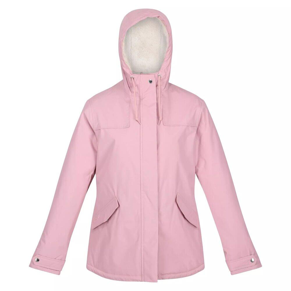 REGATTA Womens/Ladies Bria Faux Fur Lined Waterproof Jacket (Powder Pink)