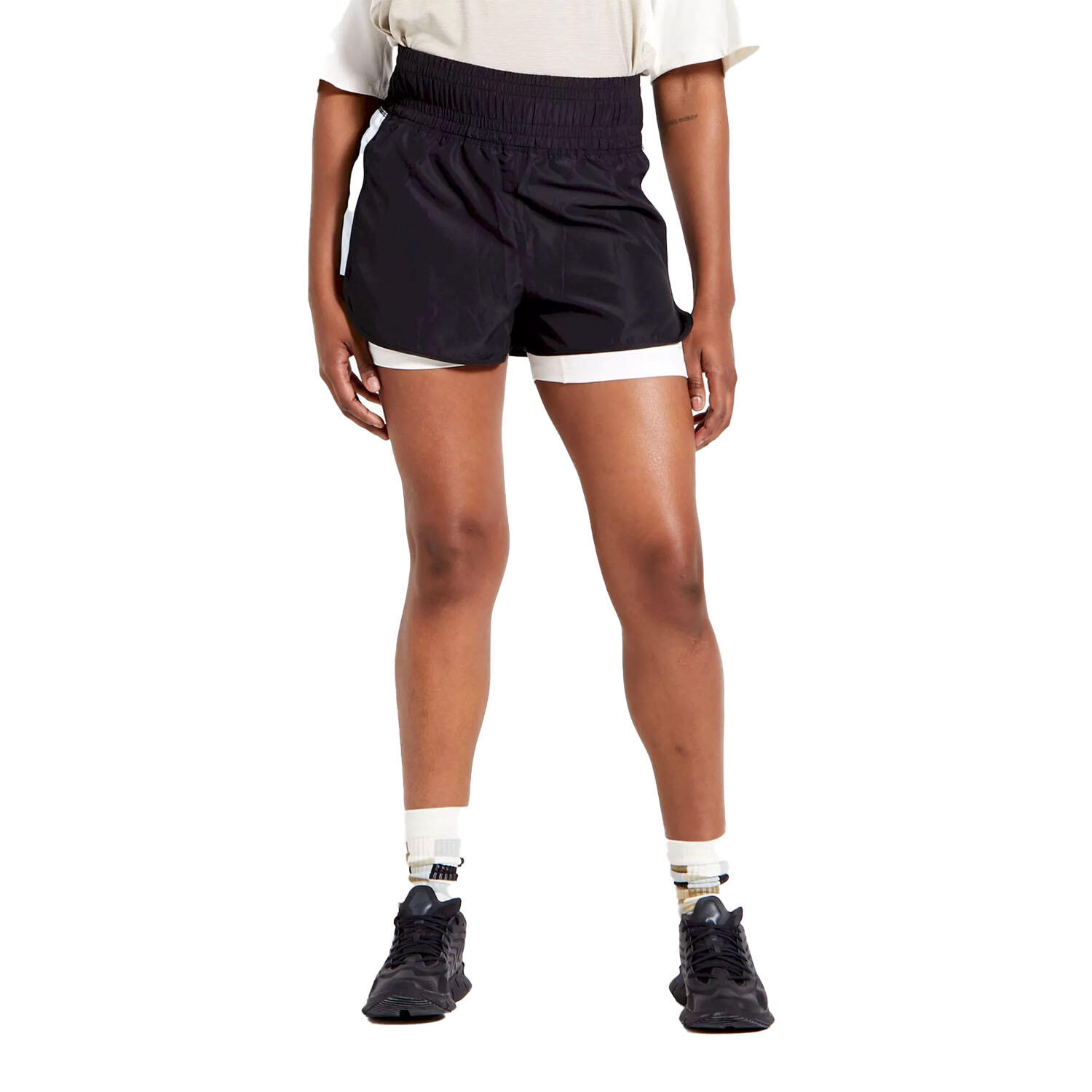 Womens/Ladies Henry Holland Enlivened Active Shorts (Black) 1/5