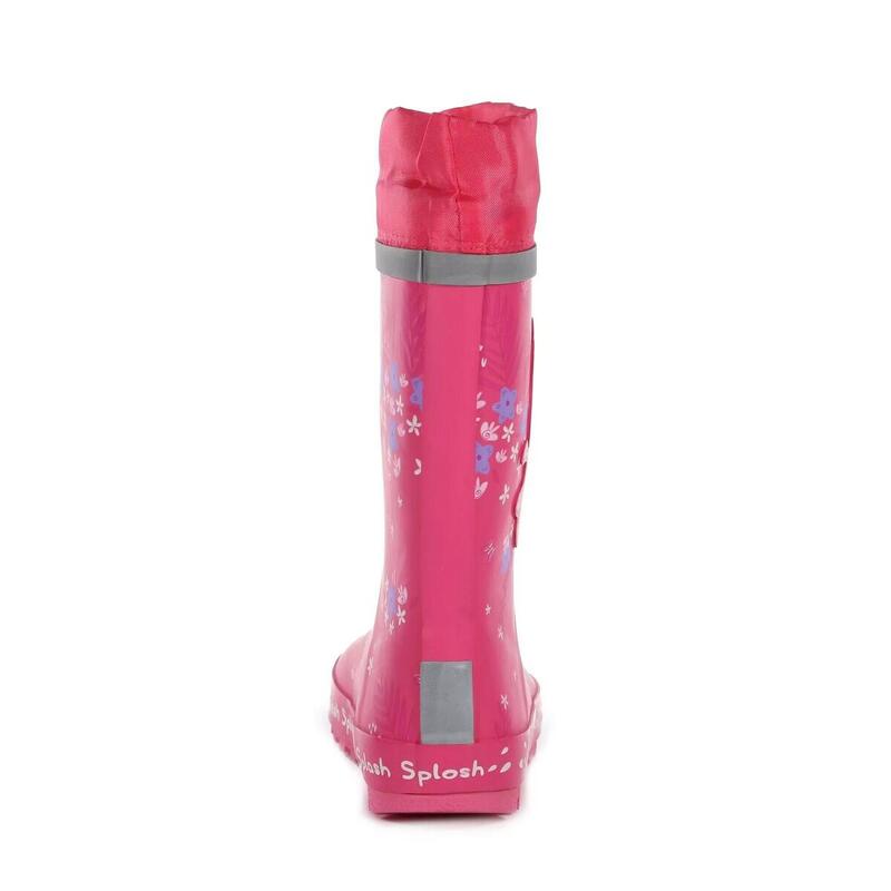 Gummistiefel "Splash", Tropisch Kinder Pink Fusion