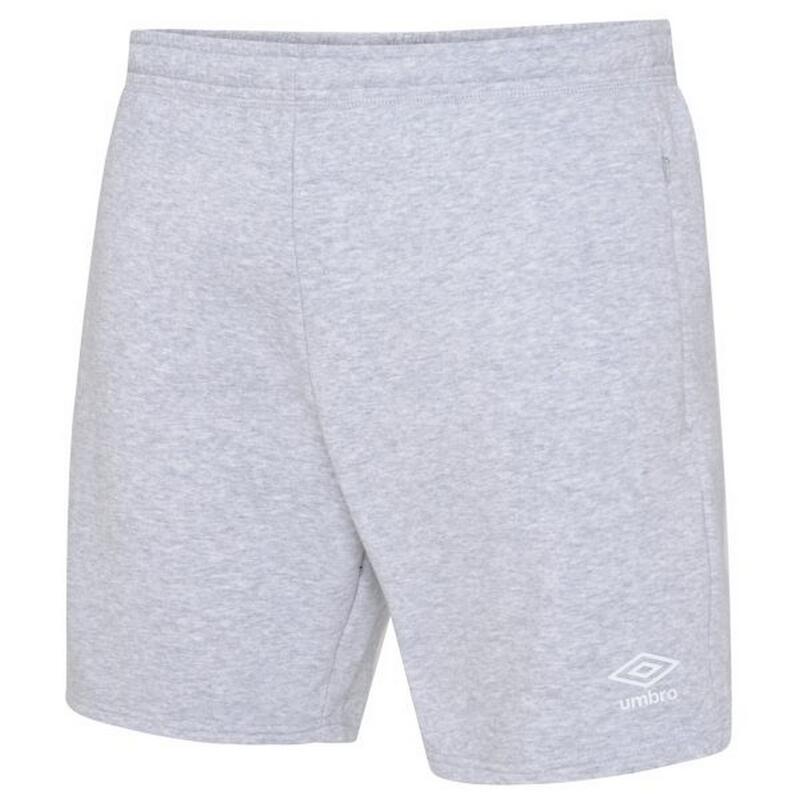 Short CLUB LEISURE Enfant (Gris chiné / Blanc)