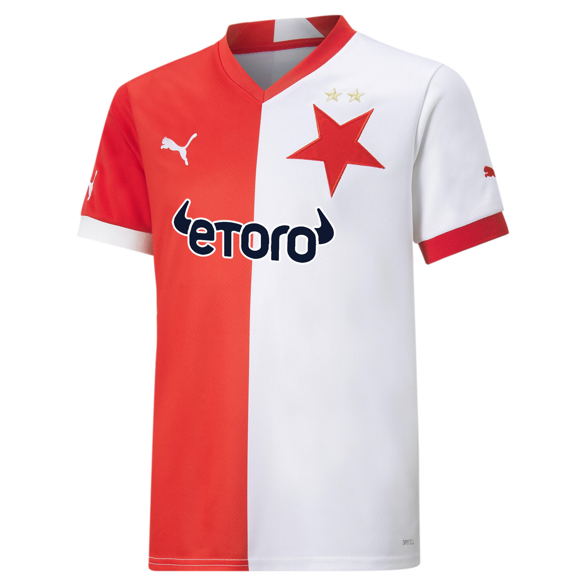 PUMA Kinderjersey Puma Sk Slavia Praha Home Jr 116 - Ademend Voetbalshirt