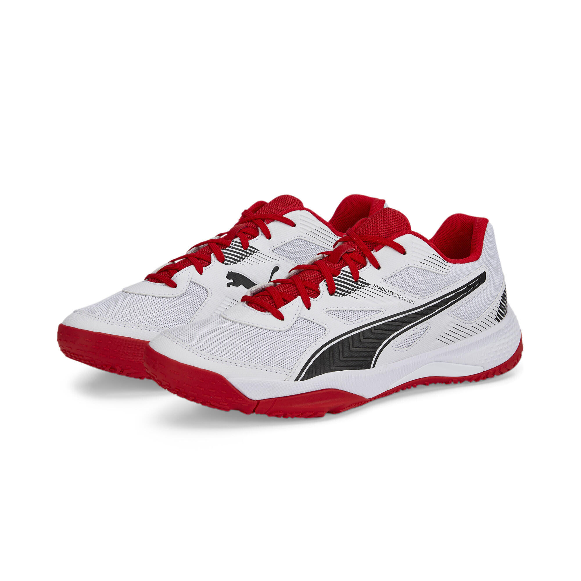 Puma - Chaussures De Sport En Salle Solarflash Ii Puma - Baskets - Multicolore|noir|rouge - 44 - Decathlon