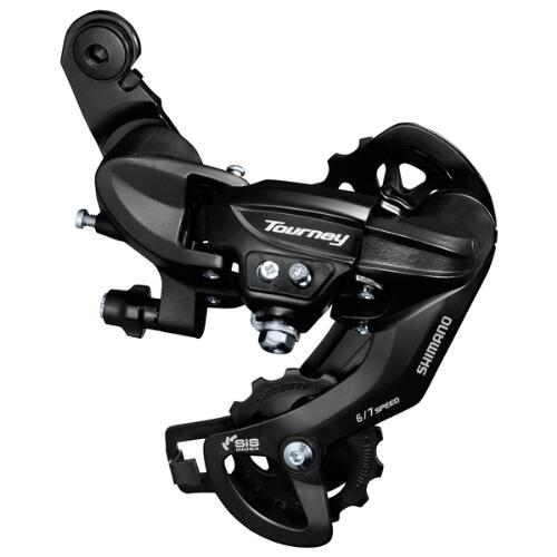 Deragliatore posteriore senza adattatore per forcella lunga Shimano Tourney RD-T 2/5