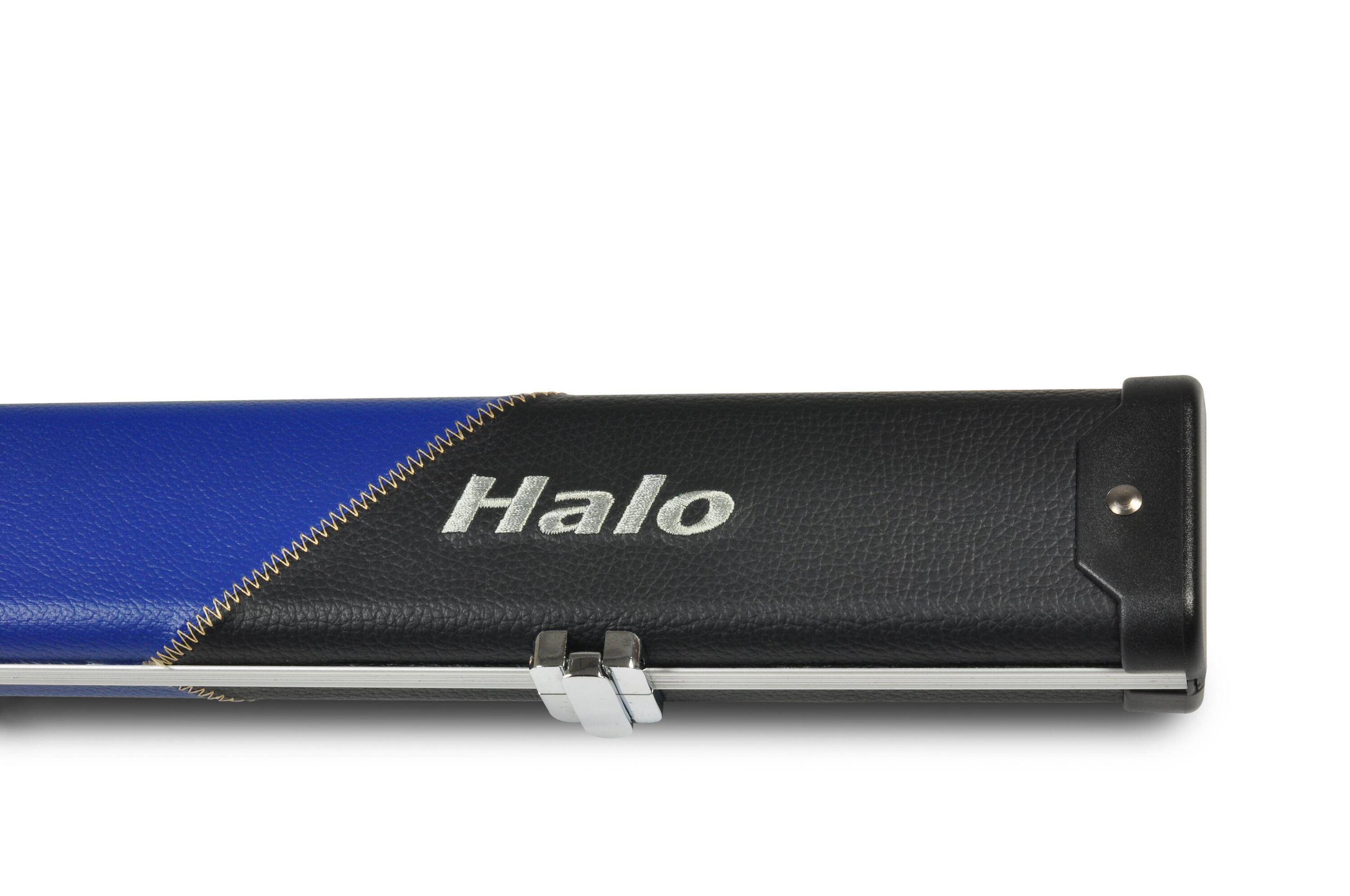 PERADON HALO 3/4 BLACK & BLUE STRIPE SNOOKER/POOL CASE 4/4