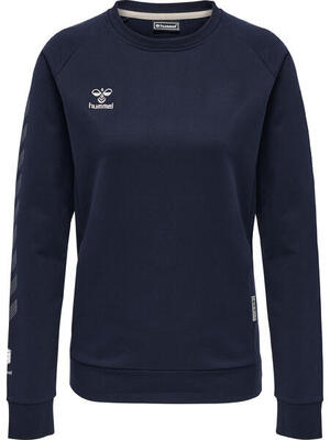 Felpa donna in cotone Hummel Move Grid