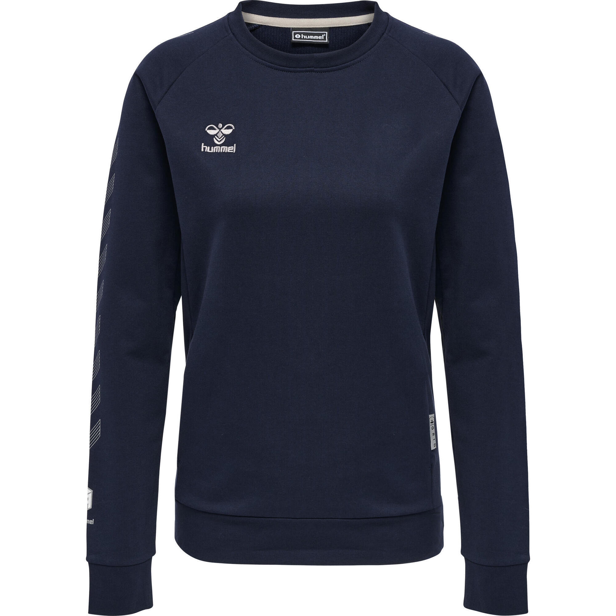 Damska bluza bawełniana Hummel Move Grid