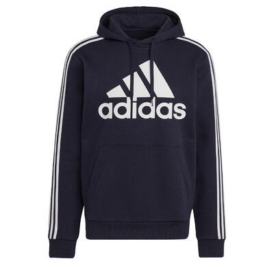 Essentials fleece 3-stripes logo hoodie