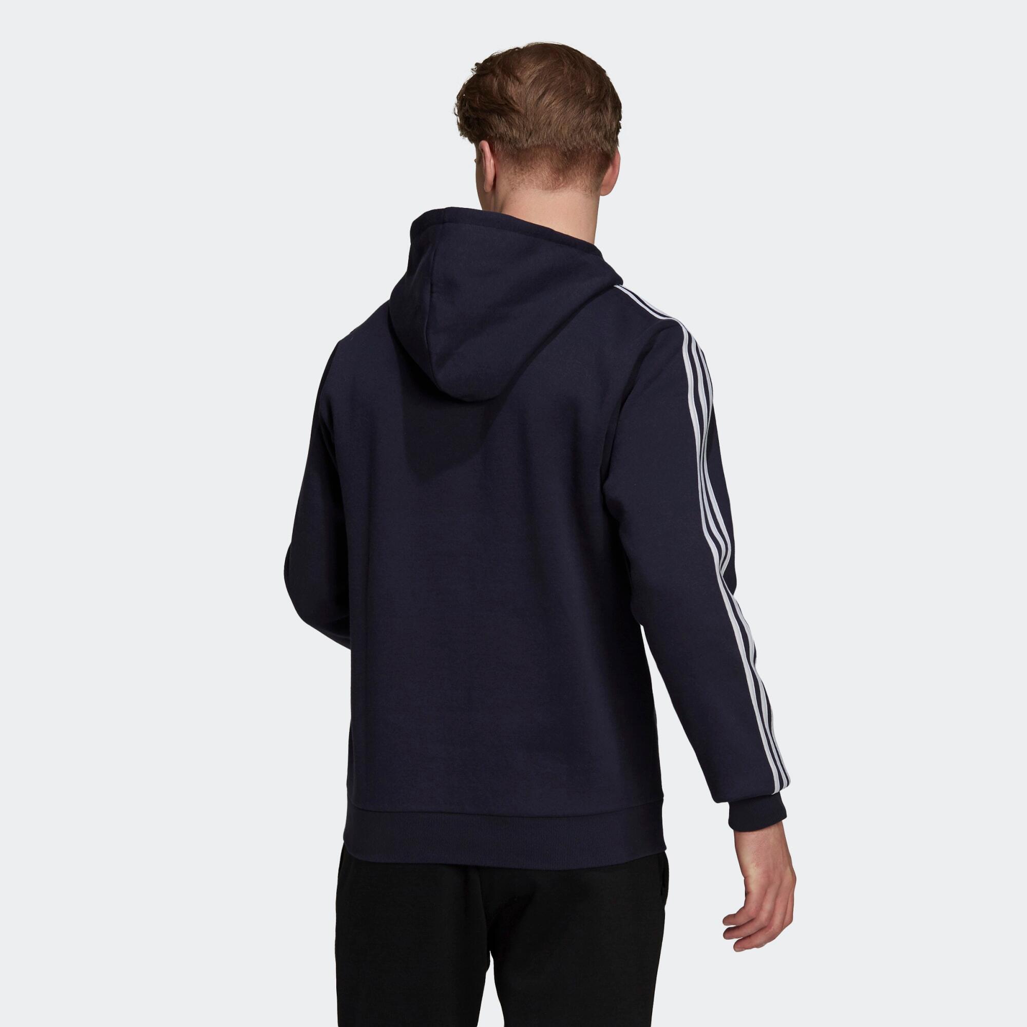 Felpa con cappuccio Essentials Fleece 3-Stripes Logo 4/5