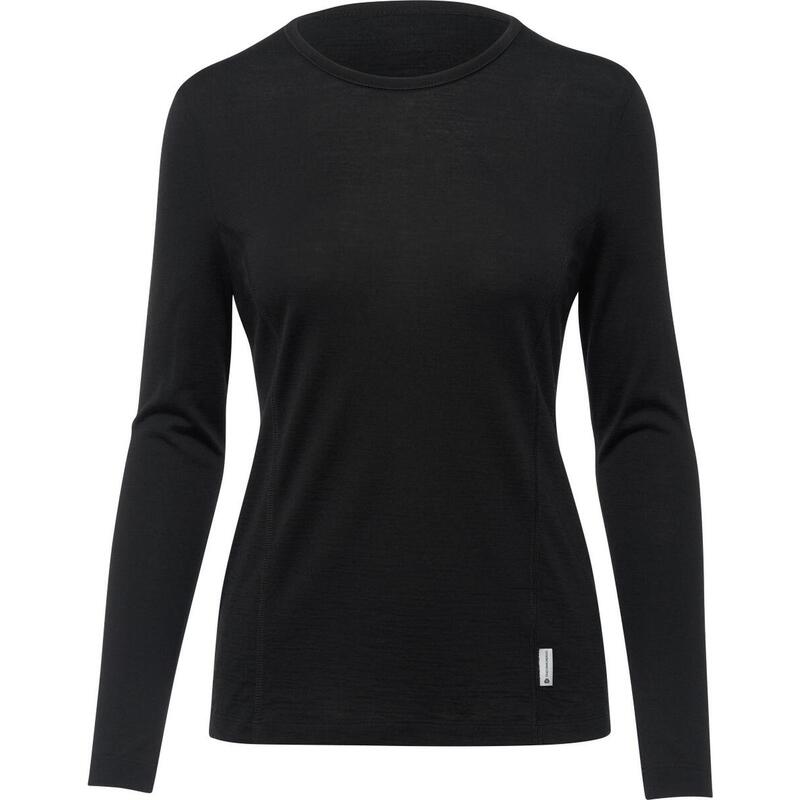 Thermowave Lana merina Aero Camisa de manga larga - Mujer - Negro