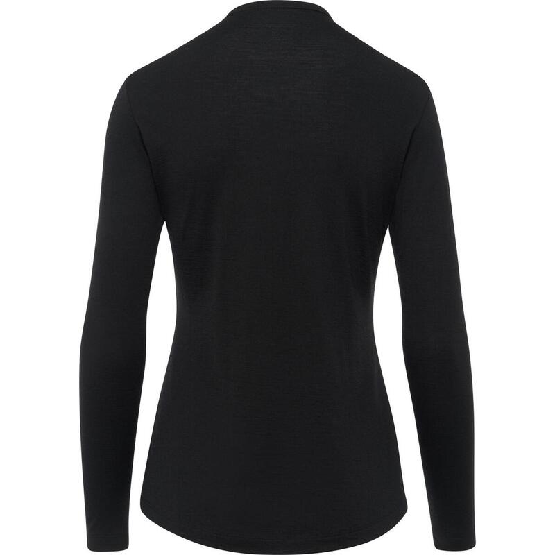 Thermowave Lana merina Aero Camisa de manga larga - Mujer - Negro